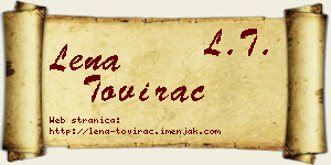 Lena Tovirac vizit kartica